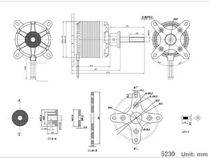 Moteurs SUNNYSKY 3ème génération X120R X5230 III 120E 170E 3D KV200 pour avions à aile fixe RC - Product Image 4