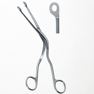 Pinzas de Intubación Anguladas de Acero Inoxidable Magill, Instrumento Quirúrgico de Blush Surgical - Product Image 1