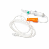 Set de Infusión Desechable al por Mayor con Bureta, Tubo de PVC de 1.5m, Estéril, con Certificación CE ISO
