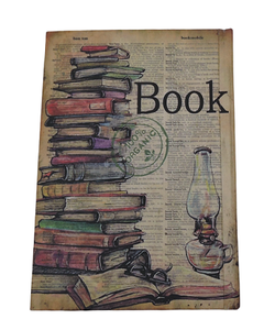 Printed Handmade Hardcover Notebook Personalized Writing Diary Customizable Sketching Journal Unisex Portable Gift - Product Image 1