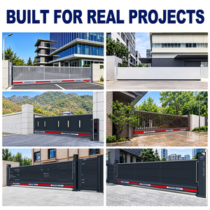 Puerta Corredera Automática de Aluminio, Puerta de Entrada de Seguridad para Comunidades Residenciales y Control de Acceso de Vehículos - Product Image 6