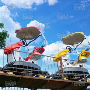 <span class=keywords><strong>Bicicleta</strong></span> Eléctrica de Pedales Giratoria 360 Grados para Parque de Atracciones, Montaña Rusa, <span class=keywords><strong>Bicicleta</strong></span> Eléctrica Voladora, Atracción de Diversión - Product Image 3