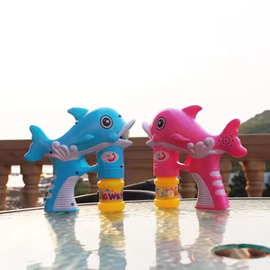 Bán Buôn Nước Xà Phòng Bong Bóng Súng Hình Dạng Động Vật Cá Heo Bong Bóng Súng Trẻ Em Chơi Súng Bong Bóng - Product Image 2