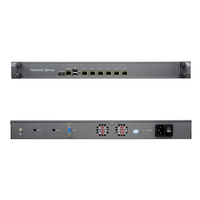 R41SLZ-B Celeron J4125 6 Lan DDR4 Max 8G Mini PCIE Bypass opsional 1U X86 Router Wifi perangkat Firewall jaringan