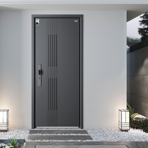 Porte d'entrée en acier de sécurité, style européen, <span class=keywords><strong>meilleur</strong></span> prix, porte principale extérieure, autres portes avec serrure intelligente - Product Image 4