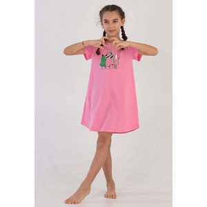 Vestido Túnica Ovalado para Niñas, Manga Corta con Cuello, Tallas 3-4/9-10 - Product Image 3