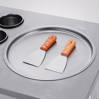 Rollo de helado tailandés, máquina para freír yogur congelado, para fábrica de alimentos y bebidas