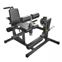Équipement de gymnastique Machine de presse de jambe chargée de plaque d'extension et de boucle de jambe multifonctionnelle assise commerciale