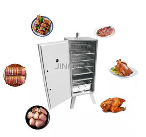 Four à fumée en acier inoxydable Fumoir commercial Gaz Machine à fumer la viande de poisson - Product Image 2