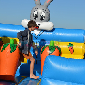 Castillo inflable comercial con forma de conejo para fiestas infantiles, brincolín inflable para niños. - Product Image 3