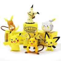 Lot de figurines d'action Pikachu en boîte mystère authentiques pour fans de Pokémon, décorations de voiture et ornements de bureau