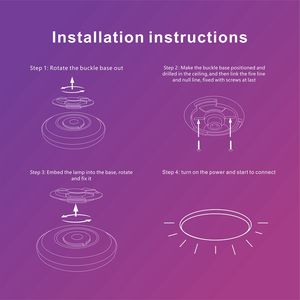 Luz <span class=keywords><strong>de</strong></span> techo inteligente LED RGB moderna Compatible con <span class=keywords><strong>Alexa</strong></span> y Google Home, aplicación Wifi a todo color, Control <span class=keywords><strong>de</strong></span> voz, pantalla blanca para sala <span class=keywords><strong>de</strong></span> estar - Product Image 2