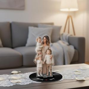 Expositor Giratorio de Acrílico Personalizado con Foto, Diseño OEM/ODM, para San Valentín, Día del Padre, Día de la Madre, Decoración del Hogar - Product Image 6