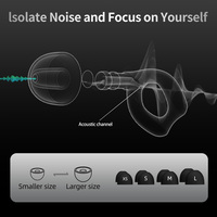 Nouveaux bouchons d'oreilles 2025 en silicone anti-bruit avec 4 tailles de embouts interchangeables pour dormir, nager, étudier, concerts