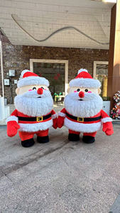Funtoys, atractivo traje <span class=keywords><strong>de</strong></span> padre <span class=keywords><strong>de</strong></span> Navidad, disfraz <span class=keywords><strong>de</strong></span> Mascota <span class=keywords><strong>de</strong></span> Papá Noel inflable gigante <span class=keywords><strong>para</strong></span> adultos, <span class=keywords><strong>ropa</strong></span> peluda <span class=keywords><strong>de</strong></span> felpa <span class=keywords><strong>de</strong></span> Halloween - Product Image 3
