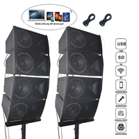 Sistema de Altavoces PA de 2.1 Canales con Subwoofer Profesional de 18 Pulgadas y 5000 W, Sistema de Karaoke con Bluetooth, Altavoz de Línea Array, Bocina Parlante