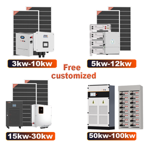 Sistemas de energía solar montados en el suelo Kit de energía solar de 50KW con batería de litio Sistema de energía solar doméstico de respaldo - Product Image 3