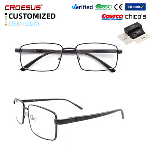Lunettes de lecture pour hommes à prix abordable, montures métalliques ultra-légères, verres AC, confort toute la journée, idéales pour les longues sessions de lecture - Product Image 1