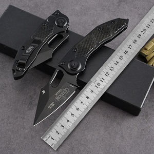 Navaja de Bolsillo Plegable Personalizable de Grado OEM para Camping, Hoja de Acero Inoxidable 3CR13 Ultra Afilada, Mango de ABS con Acabado de Madera - Product Image 2