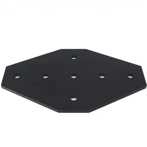 6087 7 hole cross joining plate 40mm wall shelf bracket 40 wall shelf plate 40 machine connector 40 series for aluminum profile