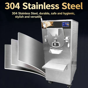 Máquina de Helados Comercial con Enfriamiento por Agua, Congelador de Helados en Lotes, Máquina de Gelato Greatone de Sobremesa con Tanque de 14L - Product Image 3