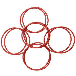 10 pezzi O-ring in Silicone rosso, 2-3/4 "ID 3" OD 1/8 "di spessore, durometro 70A, - Product Image 6