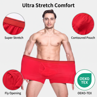 Vente en gros de boxers pour hommes, sous-vêtements, shorts respirants avec logo personnalisé d'usine, boxers confortables en coton pour hommes, OEM