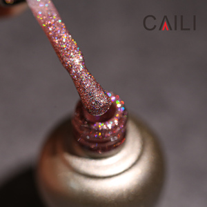 Caili 12 colores láser brillo reflectante Gel polaco estrella brillante holográfico UV Gel para DIY Nail Art Salon - Product Image 4