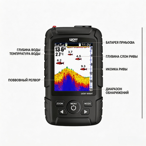 Lucky FF718LIC-LAIce Sondeur de pêche intelligent portable 2,8 pouces, compatible avec les sondes de pêche, sondeur de pêche sur glace - Product Image 2