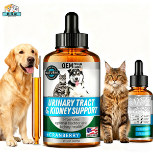 OEM/ODM Suplementos para el cuidado de la salud de las mascotas Gotas líquidas del tracto urinario para la salud urológica Antiinflamatorio - Product Image 1