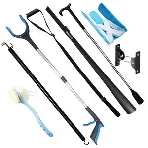 Easy-On Plastic Sock Aid Helper Gerät mit Pulling Assist Zertifikat Schuh hörner für ältere Senioren Schwangere - Product Image 6