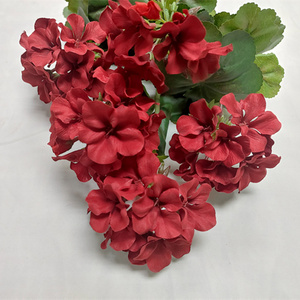 Ramillete de Flores <span class=keywords><strong>Artificiales</strong></span> Moderno y Sencillo, Impermeable, Geranio HG/BU, para Bodas, Año Nuevo Chino, Navidad, Día de San Valentín - Product Image 4