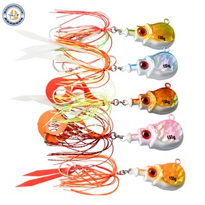 150g gabarit leurre avec crochet en métal tête de plomb madai gabarit jupes leurres curseur vivaneau gabarit lumineux kabura marlin <span class=keywords><strong>inchiku</strong></span> - Product Image 2