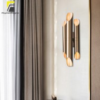 Applique murale LED post-moderne de style nordique avec structure en acier inoxydable pour l'éclairage des couloirs, escaliers et entrées
