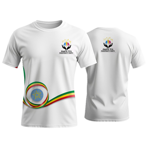 Personalizzazione <span class=keywords><strong>Materiale</strong></span> Campagna Elettorale Etiopia Maglietta Elettorale in Poliestere 120GSM Produttore - Product Image 4