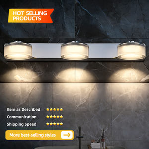 Lámpara de Pared Moderna de Metal para Interiores, Estilo Europeo, para Dormitorio, Cabecera, Decorativa, LED, de Vidrio - Product Image 2