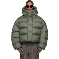 Vestes matelassées légères personnalisées en gros pour hommes – Manteaux doudounes amples et surdimensionnés à capuche pour fabricants de vêtements