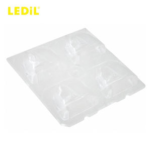 Conjuntos de Lentes LED Ledils C12419_STRADA-2X2-A-T, Lente Cuadrada de 50 mm, PMMA, Iluminación LED, Adhesivo Transparente, Tornillo - Product Image 1