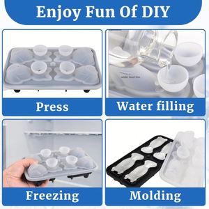 OEM ODM Nueva bandeja de hielo de silicona Forma de animal Molde de hielo de grado alimenticio Personalizado DIY Bandeja de hielo creativa para gatitos - Product Image 3