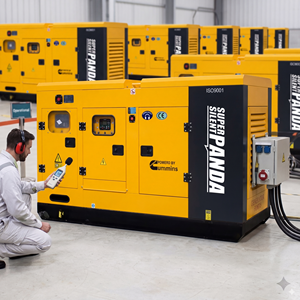 Générateur diesel super silencieux 40kw/50kva 80kw/100kva avec moteur Cummins 3 phases 400V refroidi par eau avec ATS 50/60HZ - Product Image 1