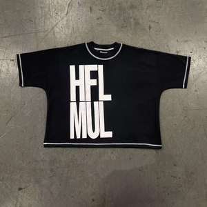 T-shirt personnalisé 100 % coton avec patch brodé, coupe oversize, manches raglan contrastées, coupe carrée courte, col ras du cou unisexe, vierge à imprimer pour homme - Product Image 2