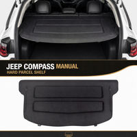 Cache-bagages manuel pour Jeep Compass, écran de confidentialité pour coffre arrière, accessoire intérieur