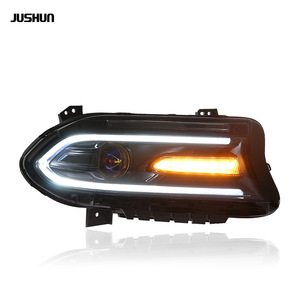 Ensemble de phares Jushun Warhorse LED DRL Bi-Xénon Projecteur pour Dodge Charger 2015-2019 - Product Image 3
