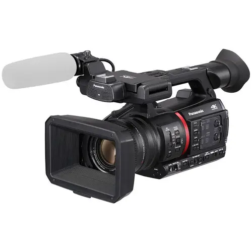High Performance AG-CX350 4K Camcorder Front-Mounted Mic with Front Audio Level