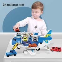 Nouveau design porte-avions jouet hélicoptère jouet ensemble voiture piste Cargo avion garçon cadeau avion voiture jouet ensemble