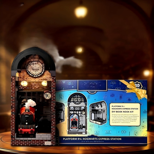 9 3/4 Magischer Bahnhof Holz-Miniatur-Buchnischen-Set - DIY Mini-Haus Puzzle-Spielzeug für Kreatives Bauen und Ausstellen Auf Lager - Product Image 3