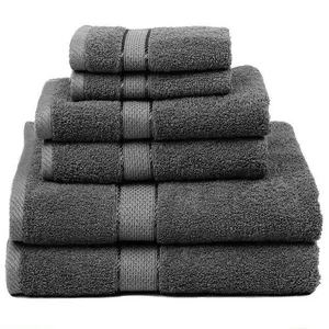 Towels Baths Embroidery Pattern Bath Towel 8 Pieces Cotton Bath Towel Set For Hotel