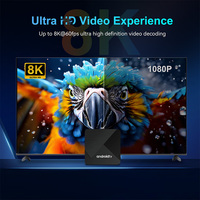 Nuevo TV Box Android 14 de Alta Velocidad con Streaming 4K, Quad Core Premium, 2GB de RAM, STB, WiFi de Doble Banda, Ethernet 100M, Bluetooth, Control Remoto por Voz