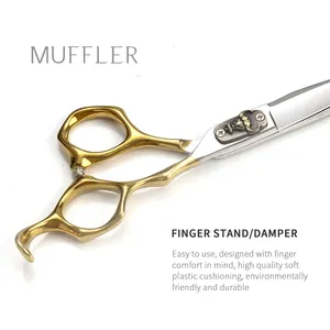 6 Inch Hair Cutting Scissors Barber Scissors Set Hairdressing Shears With 440c Steel For Salon And Home Use Tijeas