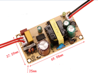 Module d'alimentation à découpage isolé 12v 2a carte nue tension intégrée 12v 2a 24v 1a carte d'alimentation 24w